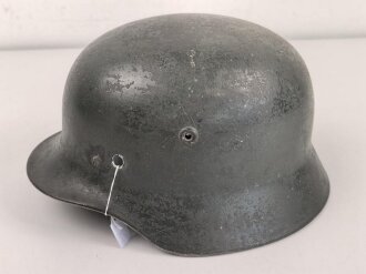Stahlhelmglocke Modell 1935, Hersteller Q66, meiner Meinung nach überlackiertes Stück