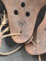 Stahlhelmglocke Modell 1940 für Angehörige der Waffen SS. In allen Teilen originales Stück, das SS Emblem entfernt. ET64, Lotnummer 768