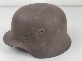 Heer, Stahlhelm Modell 1940. Ungereinigter Scheunenfund...