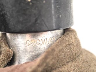 Feldflasche Wehrmacht, Ausführung 1 Liter, Flasche und Bezug gestempelt G & CW41