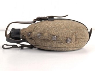 Feldflasche Wehrmacht, Ausführung 1 Liter, Flasche und Bezug gestempelt G & CW41