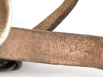 Feldflasche Wehrmacht, Ausführung 1 Liter, Flasche und Bezug gestempelt G & CW41
