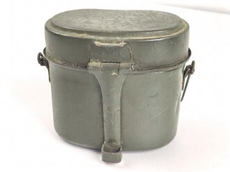 Kochgeschirr Wehrmacht.  Originallack, zusammengehörig, DMN43. Ungereinigtes Stück