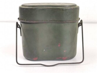 Kochgeschirr Wehrmacht.  Originallack, zusammengehörig, DMN43. Ungereinigtes Stück