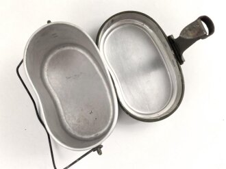 Kochgeschirr Wehrmacht.  Originallack, zusammengehörig, SMM44. Ungereinigtes Stück