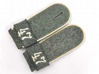 Wehrmacht Heer, Paar Schulterklappen für Mannschaften der Infanterie mit Überschüben
