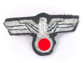 Heer, Mützenadler für Offiziere. Handgestickt, stark korrokiert