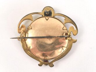 1. Weltkrieg, patriotische Brosche, Breite 33mm