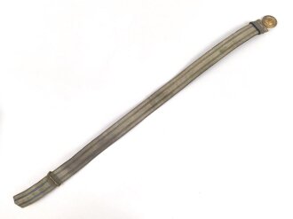 Bayern, Feldbinde für Offiziere. Getragenes Stück in gutem Gesamtzustand. Länge 97cm