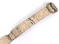 Kaiserreich und 1. Weltkrieg, Geweisstes Lacklederkoppel für Berittene. Patentverschluss , ungereinigt, defekt. Gesamtlänge 102cm