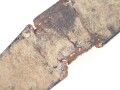 Kaiserreich und 1. Weltkrieg, Geweisstes Lacklederkoppel für Berittene. Patentverschluss , ungereinigt, defekt. Gesamtlänge 102cm