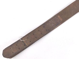 Koppelriemen für Angehörige von Parteiverbänden. Braunes Leder, Gesamtlänge 94cm