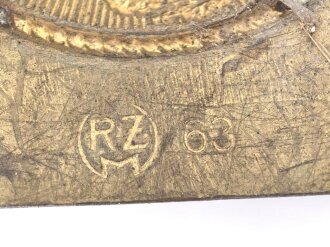 Koppel für Angehörige der SA. Variante mit Sonnenrad, Hersteller RZM 63
