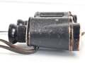 Doppelfernrohr 6 x 30 Wehrmacht. Durchsicht rechts mit sehr vielen kleinen Punkten, links einwandfrei. Strichplatte deutlich., Hersteller fvs  für Spindler & Hoyer Göttingen.