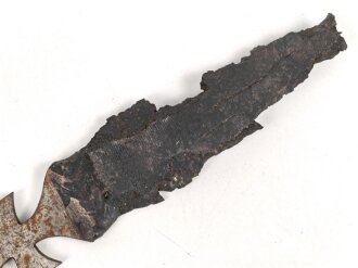 1. Weltkrieg, Brieföffner aus Granatsplitter. Gesamtlänge 17cm