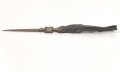 1. Weltkrieg, Brieföffner aus Granatsplitter. Gesamtlänge 17cm