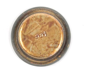 Unterer Deckel für Gasmaskenfilter / Filtereinsatz der Wehrmacht. Hersteller fcc