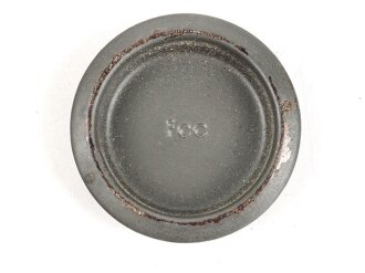 Unterer Deckel für Gasmaskenfilter / Filtereinsatz der Wehrmacht. Hersteller fcc