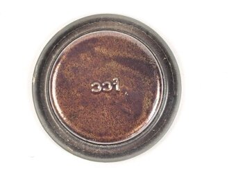 Unterer Deckel für Gasmaskenfilter / Filtereinsatz der Wehrmacht. Hersteller fcc