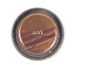 Unterer Deckel für Gasmaskenfilter / Filtereinsatz der Wehrmacht. Hersteller fcc
