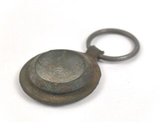 Unterer Verschluss für Gasmaskenfilter / Filtereinsatz der Wehrmacht. Hersteller bwz, Gummi weich