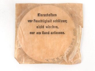 Satz Klarscheiben für die Gasmaske der Wehrmacht und für die S Maske des Luftschutz
