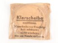 Satz Klarscheiben für die Gasmaske der Wehrmacht und für die S Maske des Luftschutz. datiert 1943