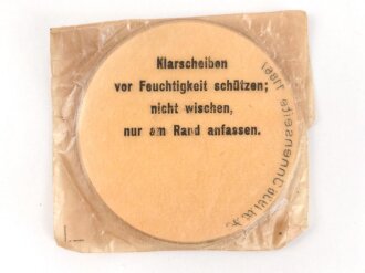 Satz Klarscheiben für die Gasmaske der Wehrmacht und für die S Maske des Luftschutz