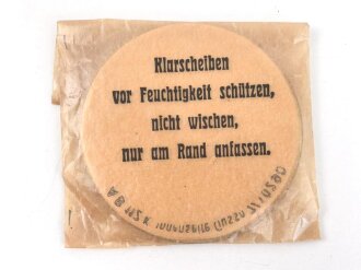 Satz Klarscheiben für die Gasmaske der Wehrmacht und für die S Maske des Luftschutz