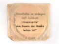 Satz Klarscheiben für die Gasmaske der Wehrmacht und für die S Maske des Luftschutz. datiert 1939