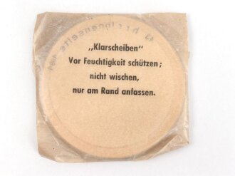 Satz Klarscheiben für die Gasmaske der Wehrmacht und für die S Maske des Luftschutz. datiert 1943