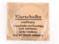 Satz Klarscheiben" napfförmig"  für die Gasmaske der Wehrmacht und für die S Maske des Luftschutz. datiert 1943