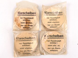4 x  Satz Klarscheiben für die Gasmaske der...
