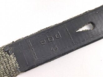 Trageriemen für eine Gasmaskendose der Wehrmacht. ebd44