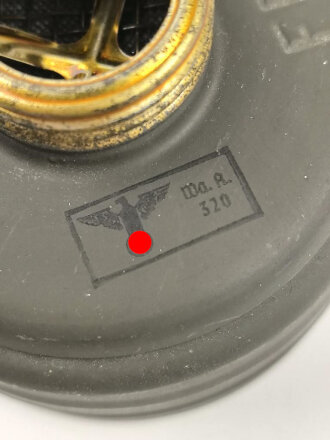 Gasmaskenfilter "Filtereinsatz 37" Wehrmacht .  Sehr guter Zustand, datiert 1939