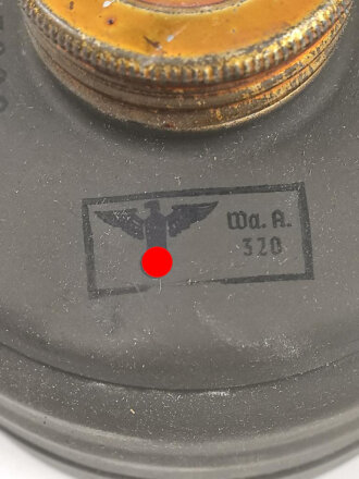 Gasmaskenfilter "Filtereinsatz 37" Wehrmacht .  Sehr guter Zustand, datiert 1939. Im originaler Transportverpackung