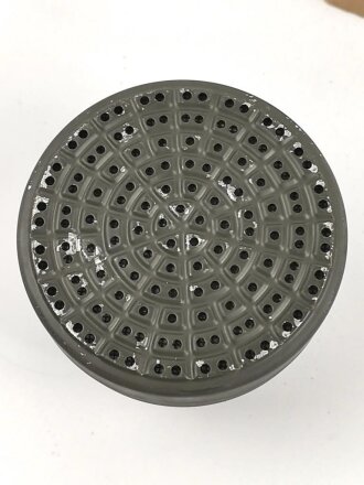 Gasmaskenfilter "Filtereinsatz 37" Wehrmacht .  Sehr guter Zustand, datiert 1939. Im originaler Transportverpackung