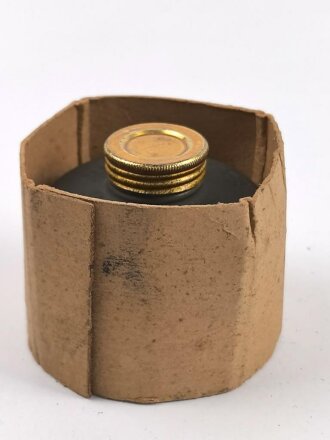 Gasmaskenfilter "Filtereinsatz 37" Wehrmacht .  Sehr guter Zustand, datiert 1939. Im originaler Transportverpackung