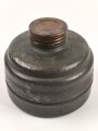 Gasmaskenfilter "Filtereinsatz "  für Luft- oder Zivilschutz. Hersteller " Auer", datiert 1942