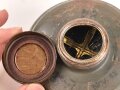 Gasmaskenfilter "Filtereinsatz "  für Luft- oder Zivilschutz. Hersteller " Auer", datiert 1942