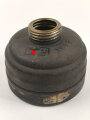 Gasmaskenfilter "Filtereinsatz "  für Luft- oder Zivilschutz. Hersteller " Auer", datiert 1941