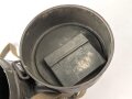 Gasmaskendose frühe Wehrmacht mit Beriemung. Originallack, ungereinigt