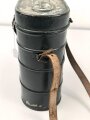 Zivilschutz / Atemschutz, Bereitschaftsbüchse "Degea" mit Trageriemen. Originallack