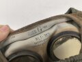 Gasmaske 30 Wehrmacht. Innen datiert 1939, dann später für Luftschutzzwecke verwendet