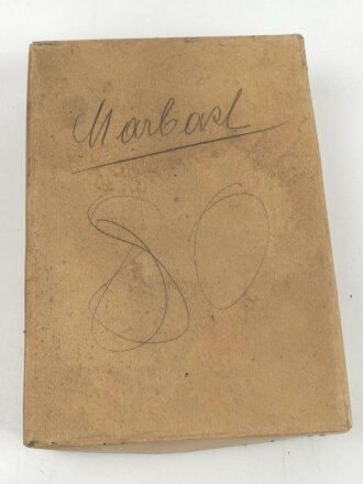 Luftschutz, Volksgasmaske 40 in der originalen Umverpackung, mit Gebrauchsanweisung