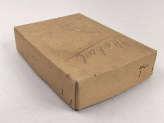 Luftschutz, Volksgasmaske 40 in der originalen Umverpackung, mit Gebrauchsanweisung