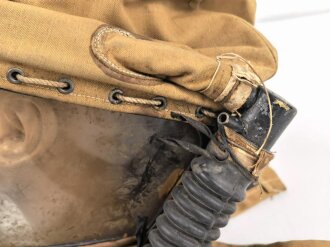 Großbritannien 2.Weltkrieg, Hospital Respirator, Gasmaske für Kopfverletzte.Ungereinigt, datiert 1943