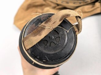 Großbritannien 2.Weltkrieg, Hospital Respirator, Gasmaske für Kopfverletzte.Ungereinigt, datiert 1943