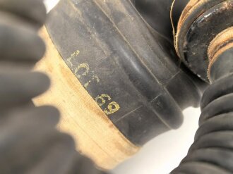 Großbritannien 2.Weltkrieg, Hospital Respirator, Gasmaske für Kopfverletzte.Ungereinigt, datiert 1943
