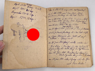 Bau Pionier Bataillon 141, Verleihungsurkunden eines Angehörigen zur "Medaille Winterschlacht im Osten" und " Kriegsverdienstkreuz 2. Klasse mit Schwertern"